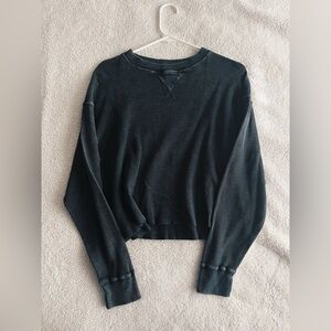 Brandy Melville/John Galt Washed Black Thermal Top